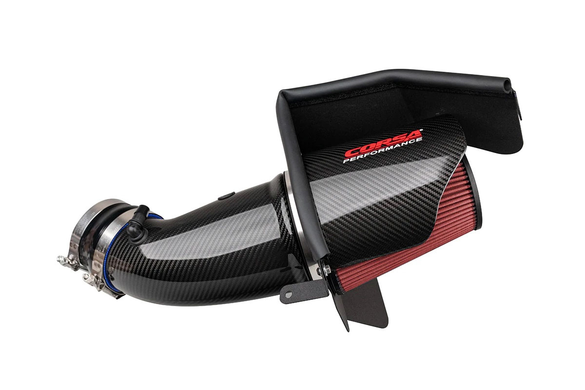 CORSA Performance 44004d | Corsa 19-21 Dodge Challenger SRT/Hellcat/Redeye/Demon Carbon Fiber Air Intake w/ DryTech 3D No Oil; 2019-2024