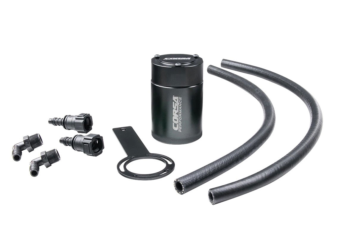 CORSA Performance CC0001 | Corsa GM Silverado / Sierra / Tahoe / Yukon / Suburban / Yukon XL / Escalade (5.3L V8) Catch Can; 2014-2019