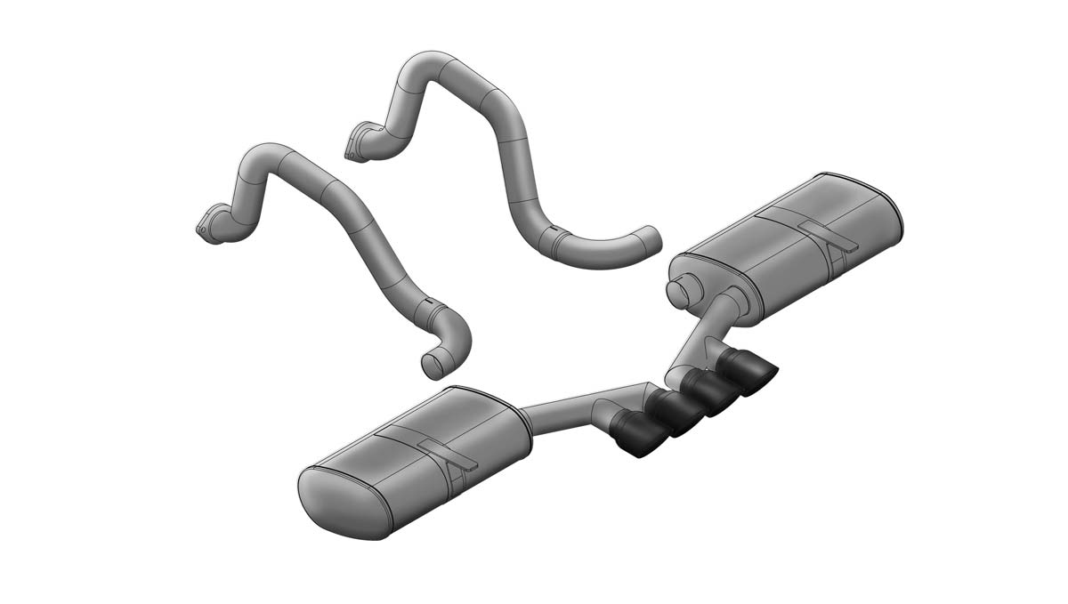 c5 axle back exhaust