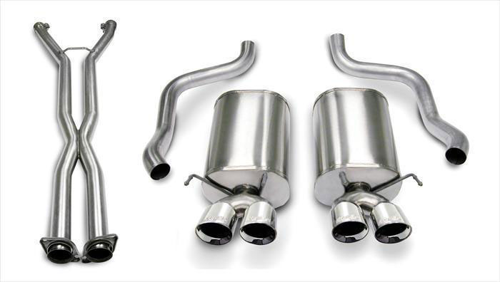 CORSA Performance 14470CB | Corsa C6 Corvette XTREME Cat-Back Exhaust System with Twin 3.5 Pro-Series Tips (4); 2009-2013