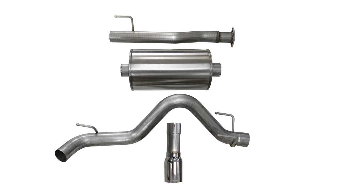 CORSA Performance 14918 | Corsa Exhaust Tacoma 3.5L SPORT Single Side Exit 4 Inch Polished Tip, 127 in wb; 2016-2018