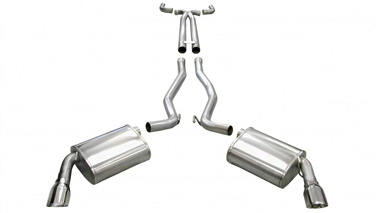 CORSA Performance 14954 | Corsa Camaro SS Exhaust System with 3.5 inch tips XO-Pipe - LS3 w/ 6-Spd Manual for GFX; 2010-2015