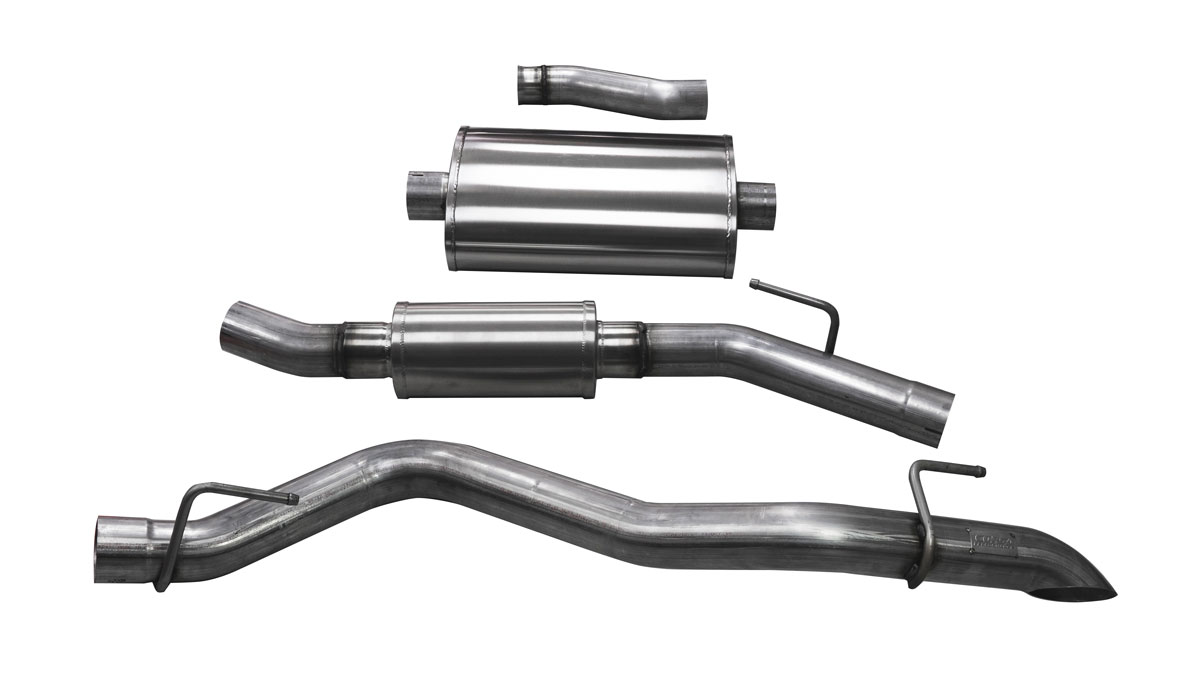 CORSA Performance 21063 | Corsa Jeep Gladiator JT Touring Cat-Back Exhaust System with Turn Down Tip; 2020-2024