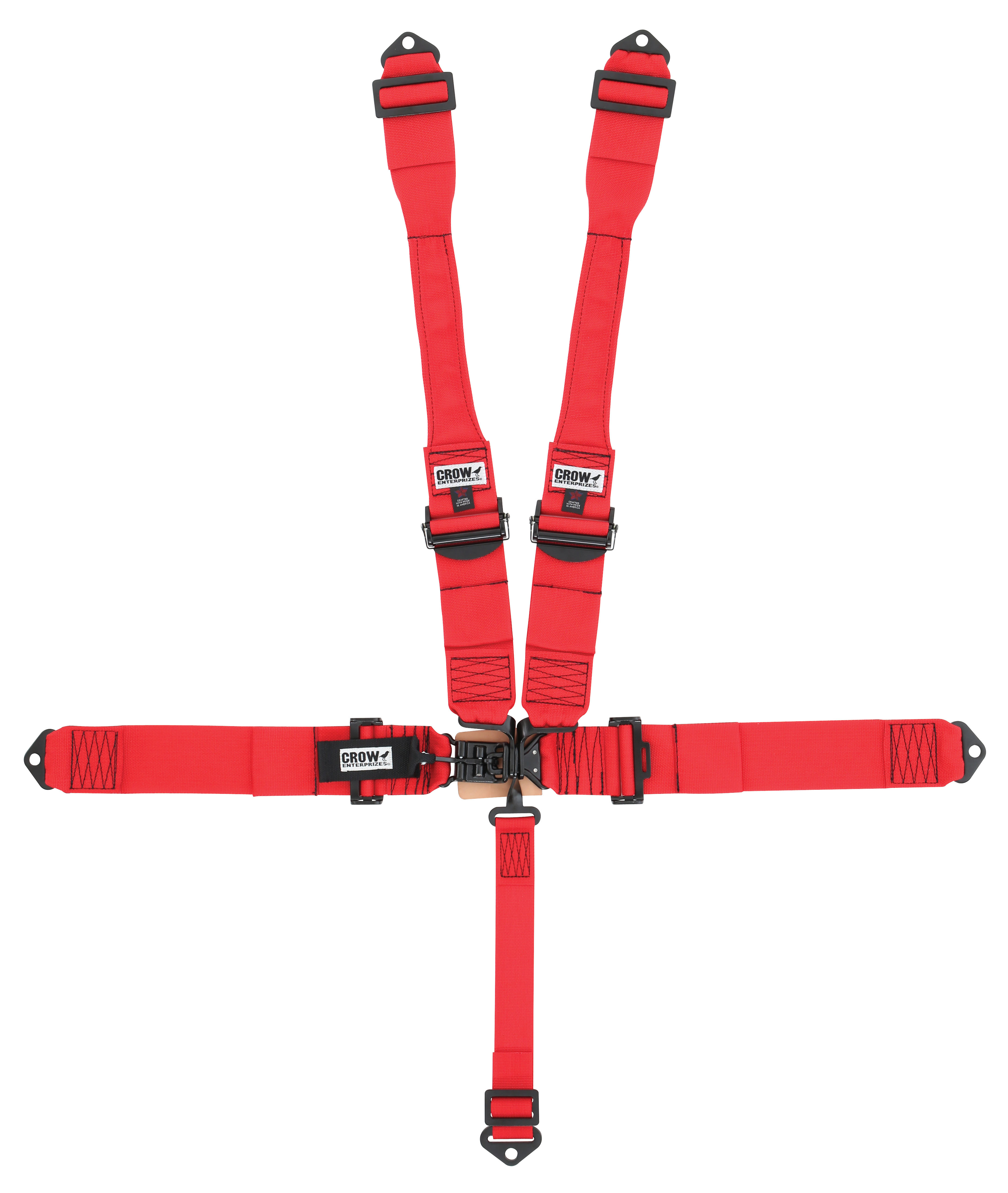 Crow Safety Gear 11002prb | CROW SAFETY GEAR 5-Way L&L 52in Lap Bel t harness W/Alum adjust