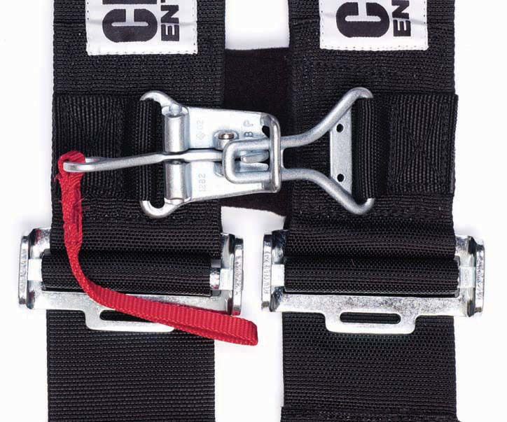 Crow Safety Gear 11325 | CROW SAFETY GEAR Latch And Link Sternum Harness Black