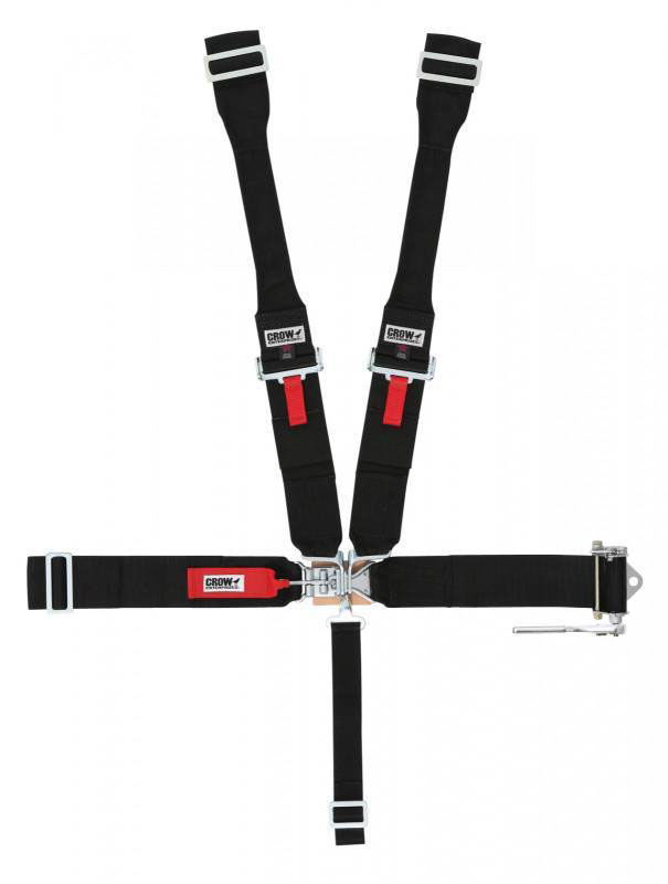 Crow Safety Gear 40064b | CROW SAFETY GEAR 3in Ratchet Sprint Car 5 -Way Restraint. Right si