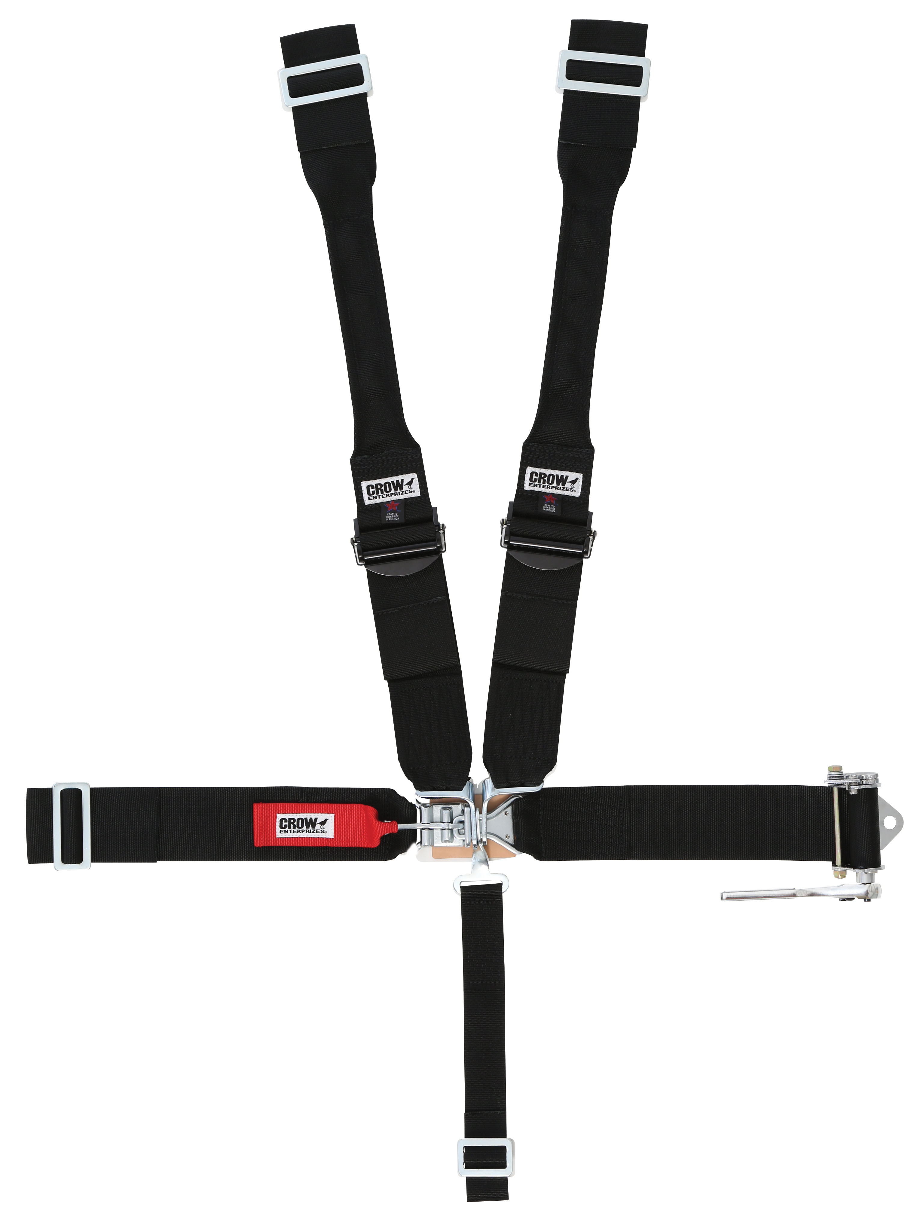 Crow Safety Gear 40084 | CROW SAFETY GEAR Seat Belts 5 Point With Ratchet Left Side 5-Way