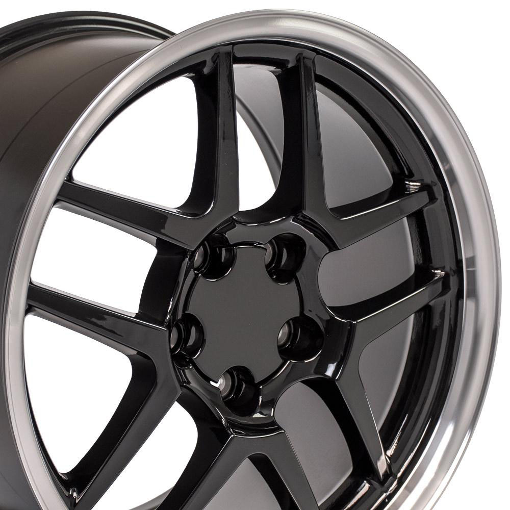 OE Wheels cv04-18105-5475-56bm | 18 Replica Wheel CV04 C5 Z06 Rim 18x10.5 Black Wheel Chevrolet Camaro (rear only) 1993-2002; 1993-2002