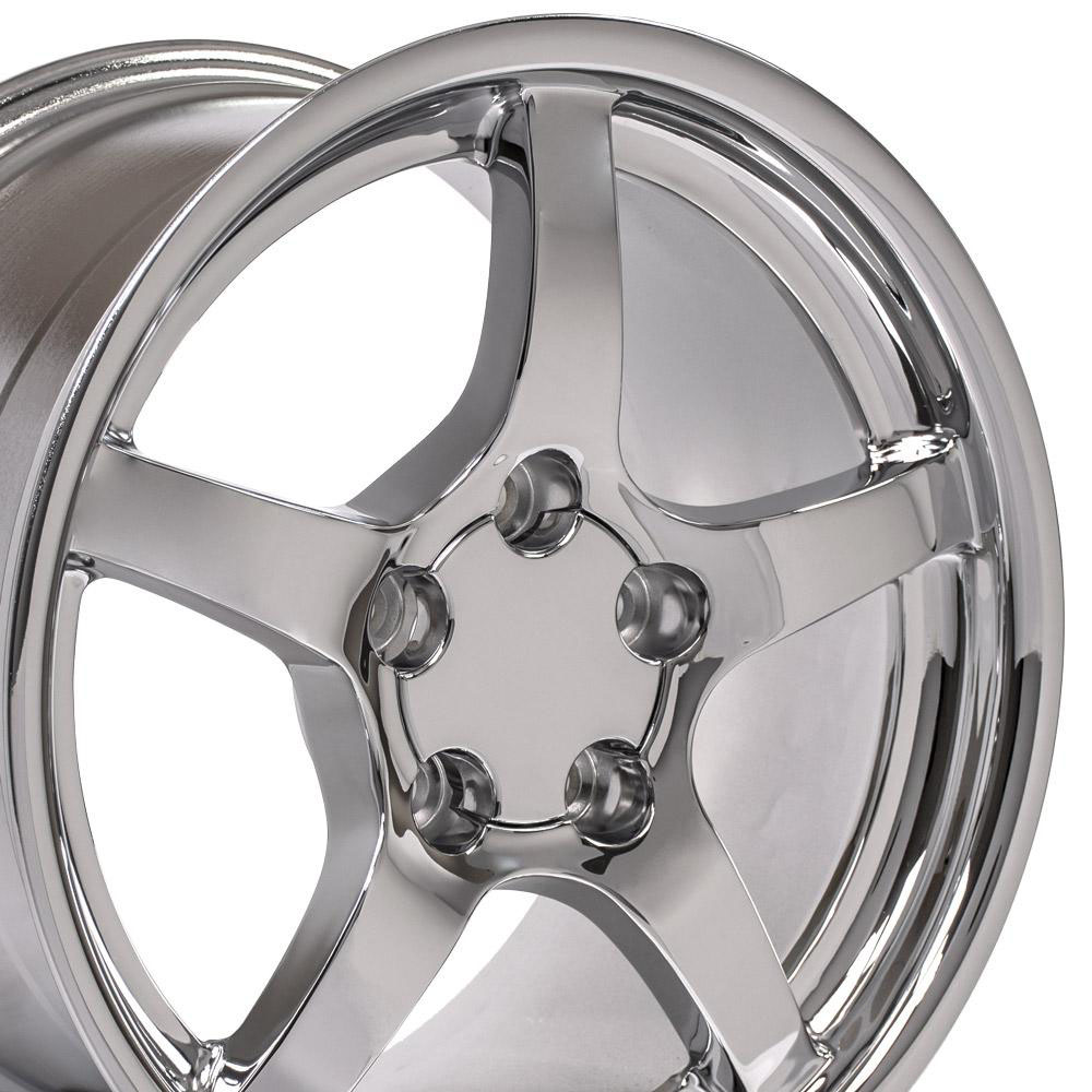 OE Wheels cv05-d18095-5475-54c | 18 Replica Wheel CV05 C5 Rim 18x9.5 Deep Dish Chrome Wheel Chevrolet Corvette 1988-2004; 1988-2004