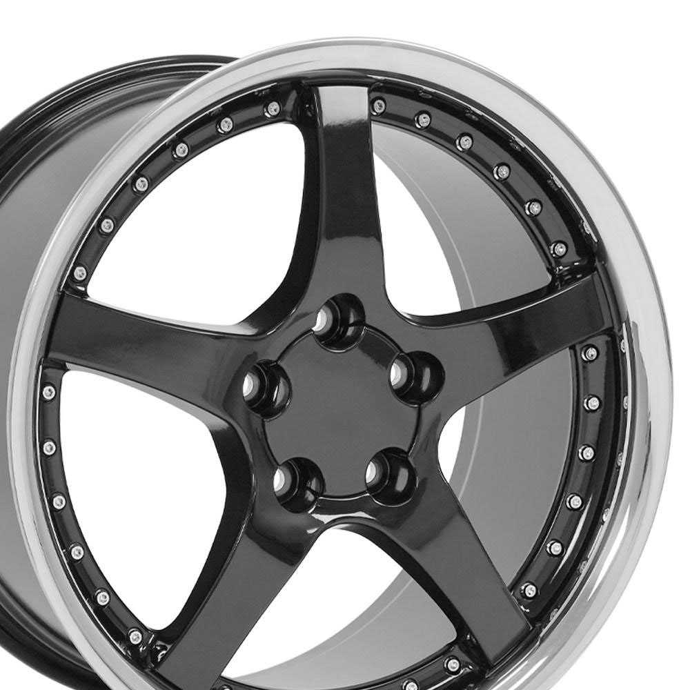 OE Wheels cv05-sr18095-5475-54b | 18 Replica Wheel CV05 C5 Rim 18x9.5 Black Wheel Chevrolet Camaro 1993-2002; 1993-2002