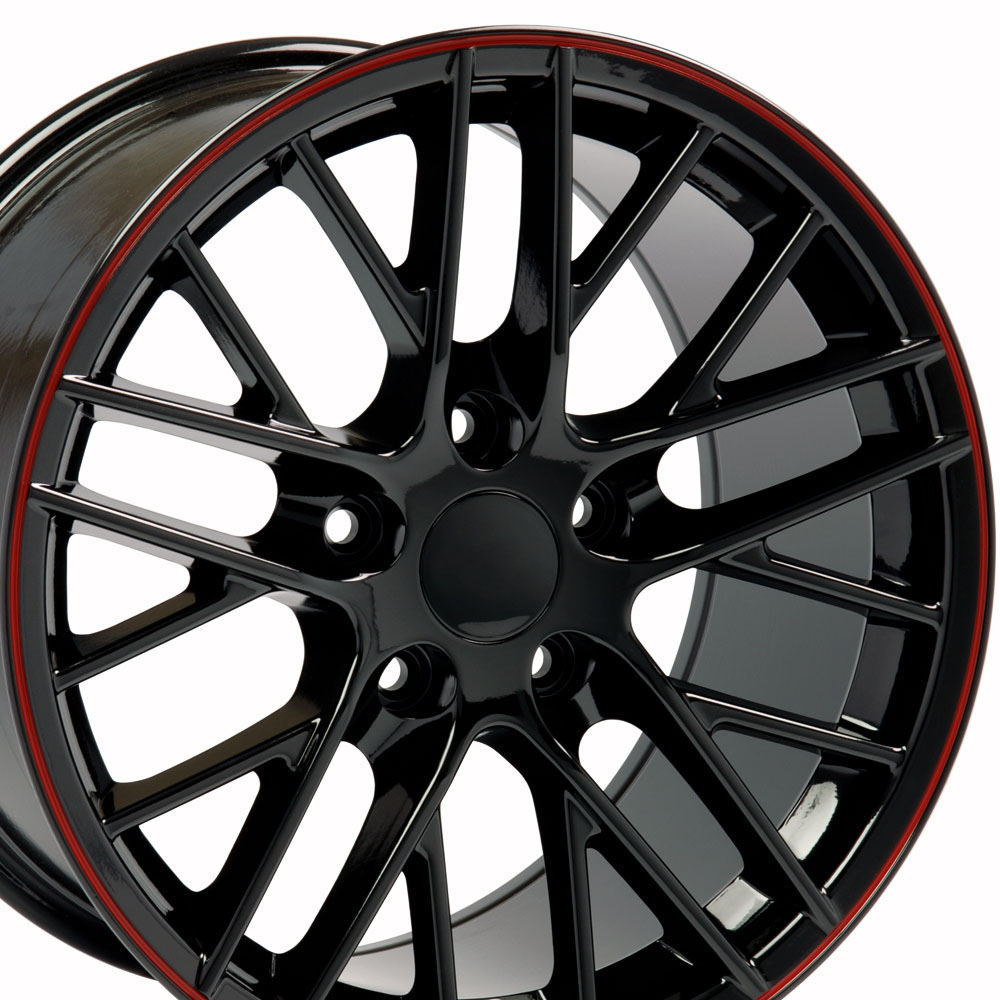 OE Wheels cv08b-18085-5475-56br | 18 Replica Wheel CV08B C6 ZR1 Rim 18x8.5 Redline Wheel Chevrolet Camaro 1993-2002; 1993-2002