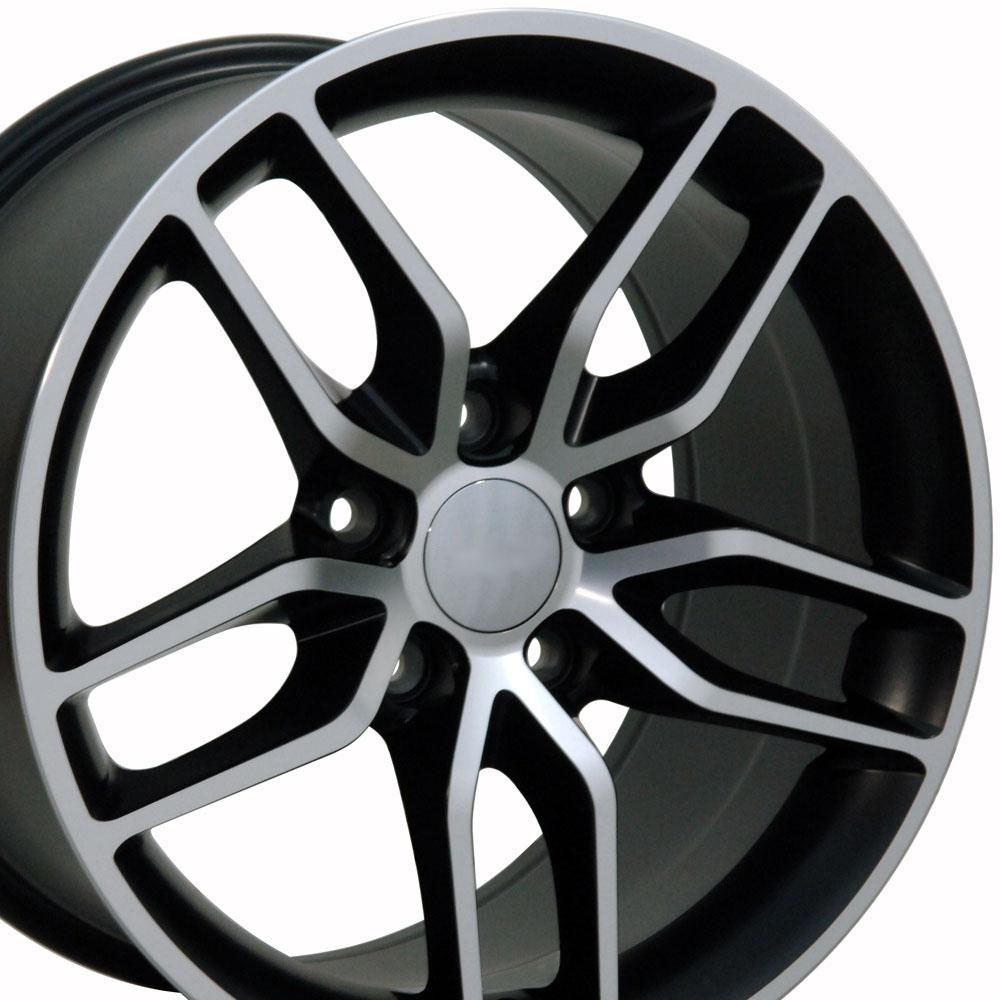 OE Wheels cv18a-18105-5475-56mb1 | 18 Replica Wheel CV18A C7 Stingray Rim 18x10.5 Satin Machd Wheel Chevrolet Corvette (rear only) 1988-2004; 1988-2004