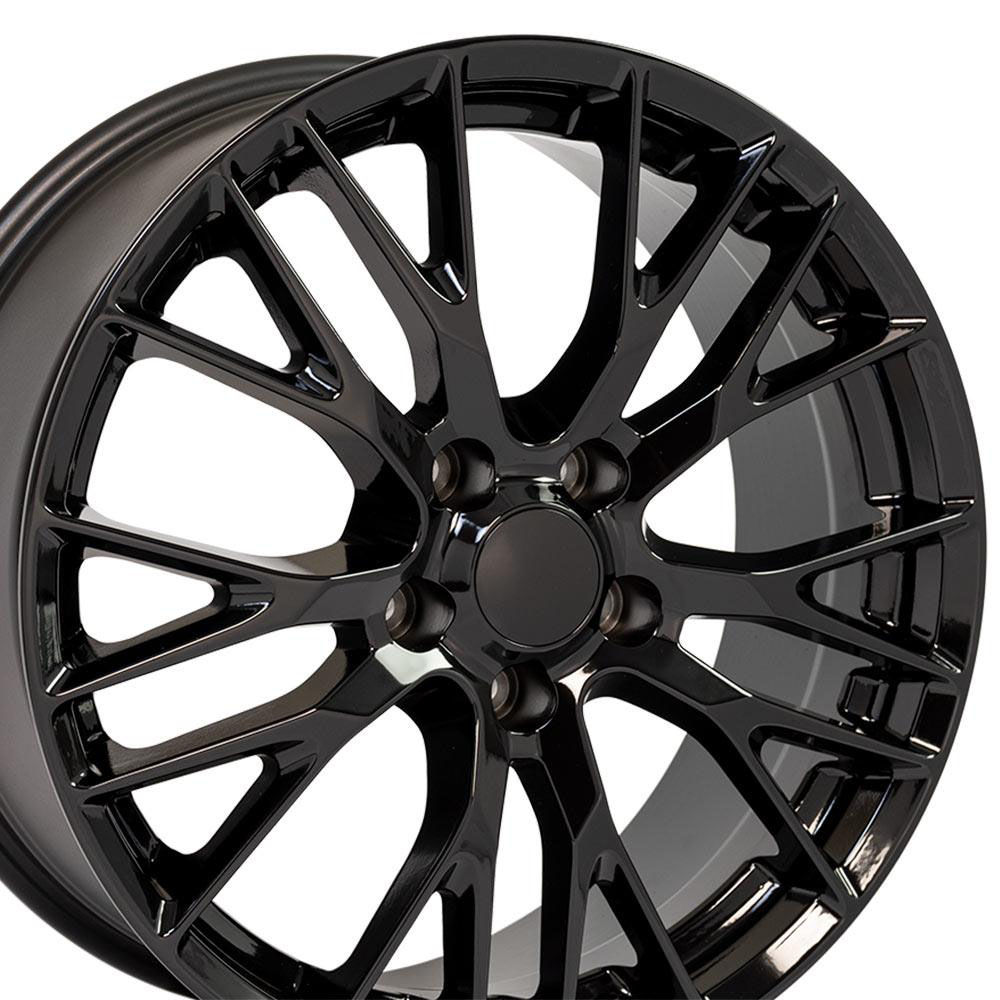 OE Wheels cv22c-19085-5475-56b | 19 Replica Wheel CV22 C7 Z06 Rim 19x8.5 Black Wheel Chevrolet Camaro 1993-2002; 1993-2002