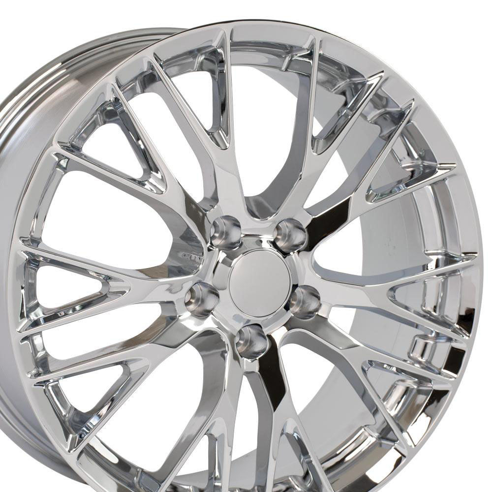 OE Wheels cv22c-19085-5475-56c | 19 Replica Wheel CV22 C7 Z06 Rim 19x8.5 Chrome Wheel Chevrolet Corvette (front only) 2005-2019; 2005-2019