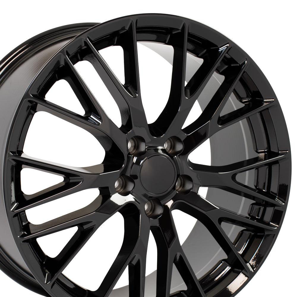 OE Wheels cv22c-20010-5475-79b | 20 Replica Wheel CV22 C7 Z06 Rim 20x10 Black Wheel Chevrolet Corvette (rear only) 2005-2018; 2005-2018