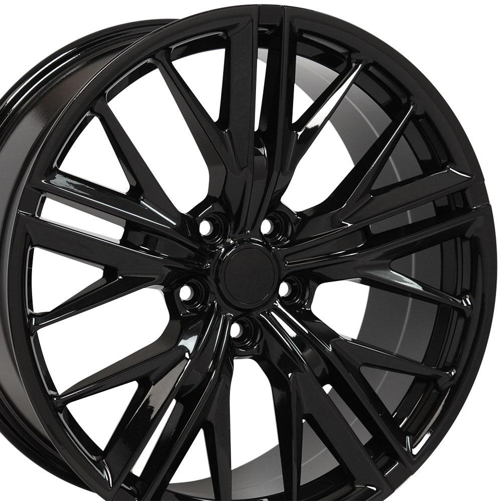 OE Wheels cv25-20085-5120-35b | 20 Replica Wheel CV25 Fits Camaro ZL1 Rim 20x8.5 Black Wheel Chevrolet Camaro 2010-2015; 2010-2015