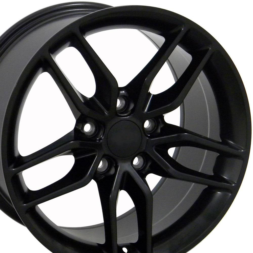 OE Wheels cv27a-18105-5475-56b1 | 18 Replica Wheel CV27A C7 Stingray Rim 18x10.5 Black Wheel Chevrolet Corvette (rear only) 1988-2004; 1988-2004