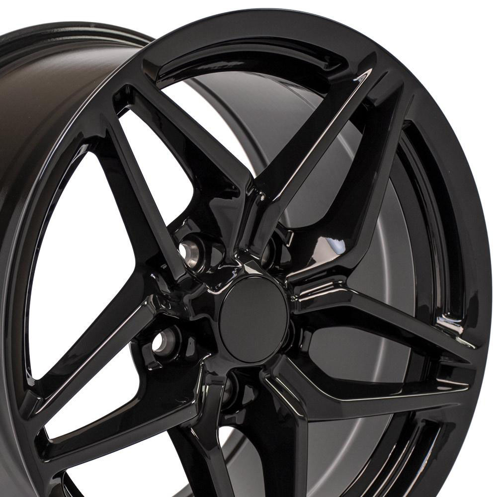 OE Wheels cv31-17095-5475-56b | 17 Replica Wheel CV31 C7 ZR1 Rim 17x9.5 Black Wheel Chevrolet Camaro 1993-2002; 1993-2002