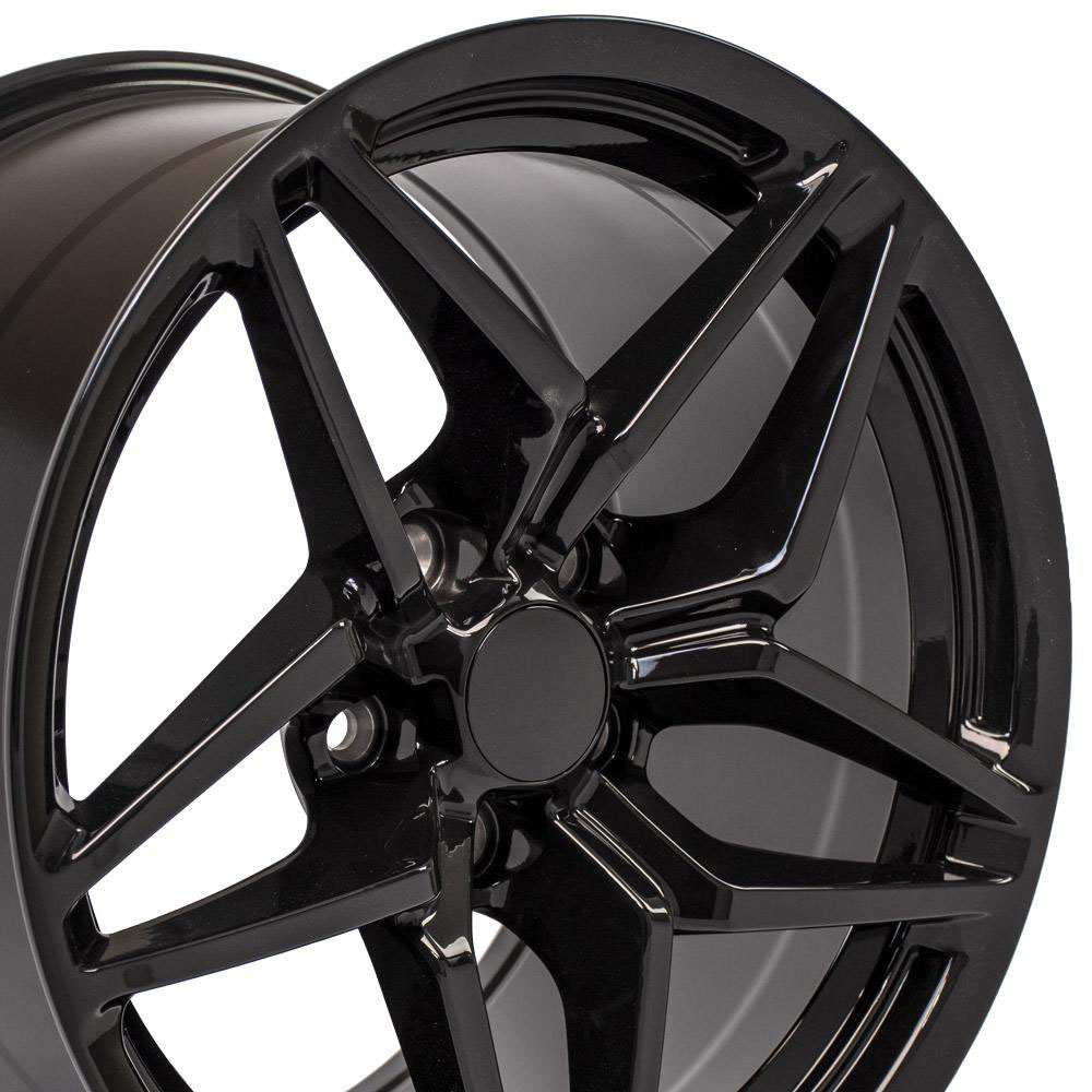 OE Wheels cv31-18105-5475-56b | 18 Replica Wheel CV31 C7 ZR1 Rim 18x10.5 Black Wheel Chevrolet Corvette (rear only) 1988-2004; 1988-2004