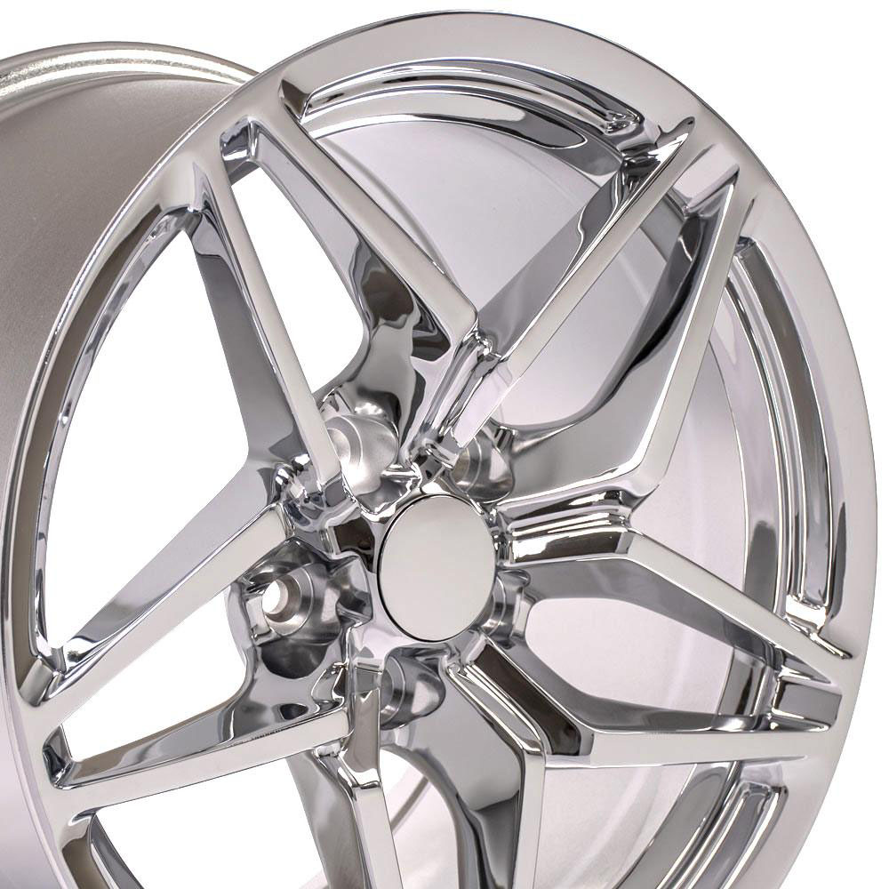 OE Wheels cv31-18105-5475-56c | 18 Replica Wheel CV31 C7 ZR1 Rim 18x10.5 Chrome Wheel Chevrolet Corvette (rear only) 1988-2004; 1988-2004