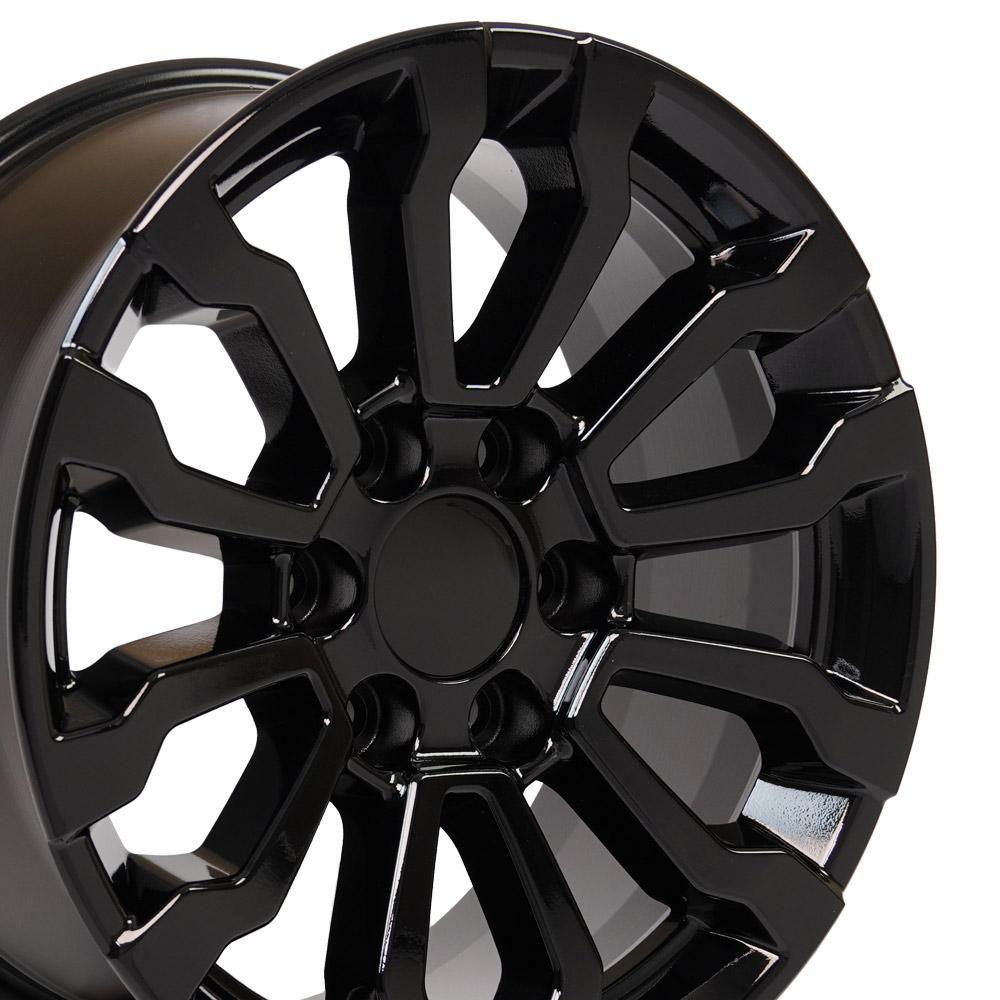 OE Wheels cv35-18085-6550-24b | 18 Replica Wheel CV35 Sierra 1500 Black 18x8.5 Chevrolet Tahoe 1995-2022; 1995-2022