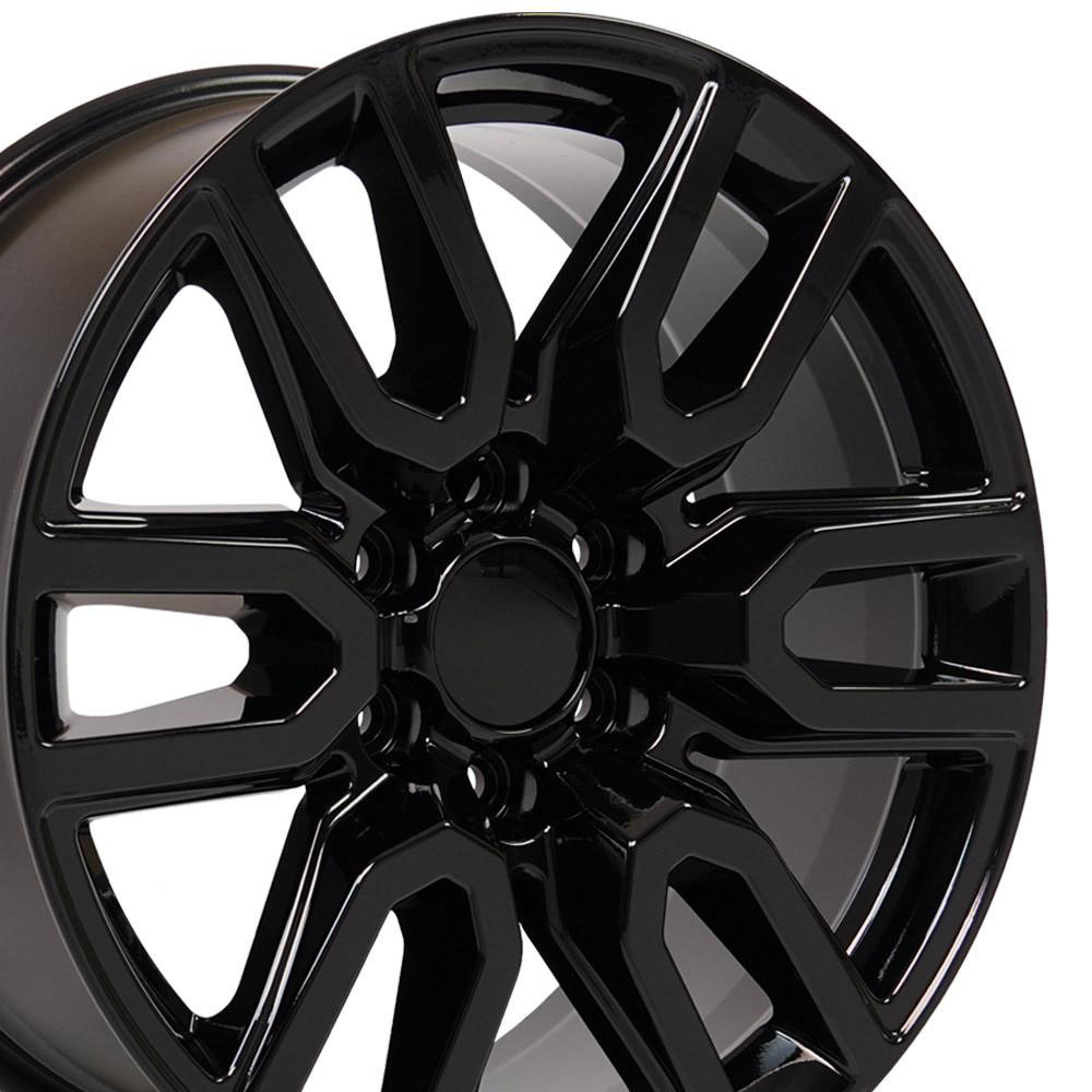 OE Wheels cv36-20090-6550-24b | 20 Replica Wheel CV36 Sierra 1500 Black 20x9 Chevrolet Suburban 1500 1988-2022; 1988-2022