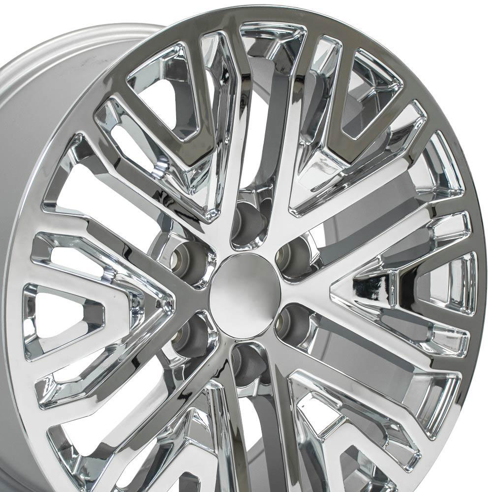 OE Wheels cv37-20090-6550-28c | 20 Replica Wheel CV37 GMC Sierra 1500 Chrome 20x9 Chevrolet Suburban 1500 1988-2022; 1988-2022