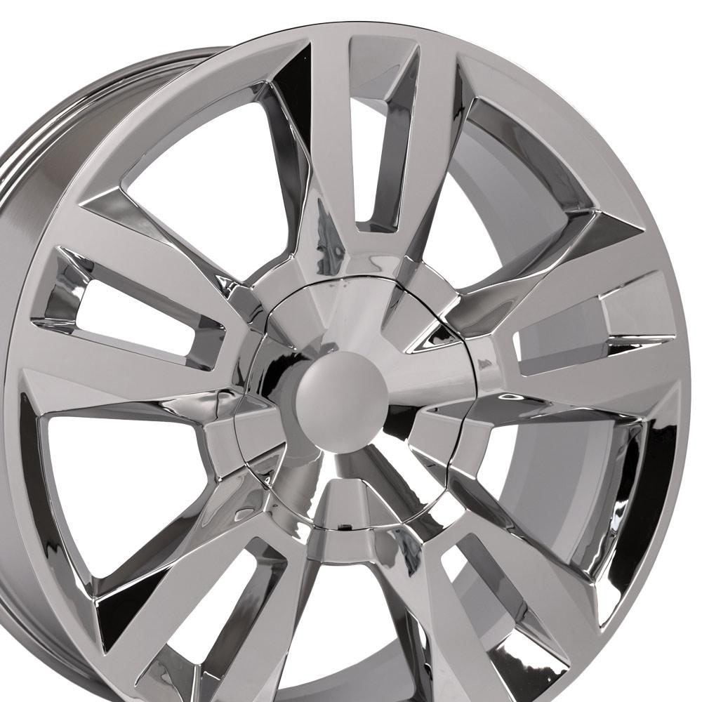 OE Wheels cv40-22090-6550-24c | 22 Replica Wheel CV40 Tahoe Rim 22x9 Chrome Wheel Chevrolet Tahoe 1995-2022; 1995-2022