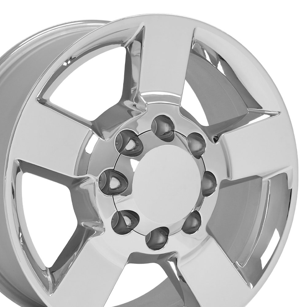 OE Wheels cv59b-20085-8180-44c | 20 Replica Wheel CV59B Fits Chevrolet Silverado 2500 3500 HD Chrome 20x8.5 GMC Sierra 3500 HD 2011-2022; 2022-2022