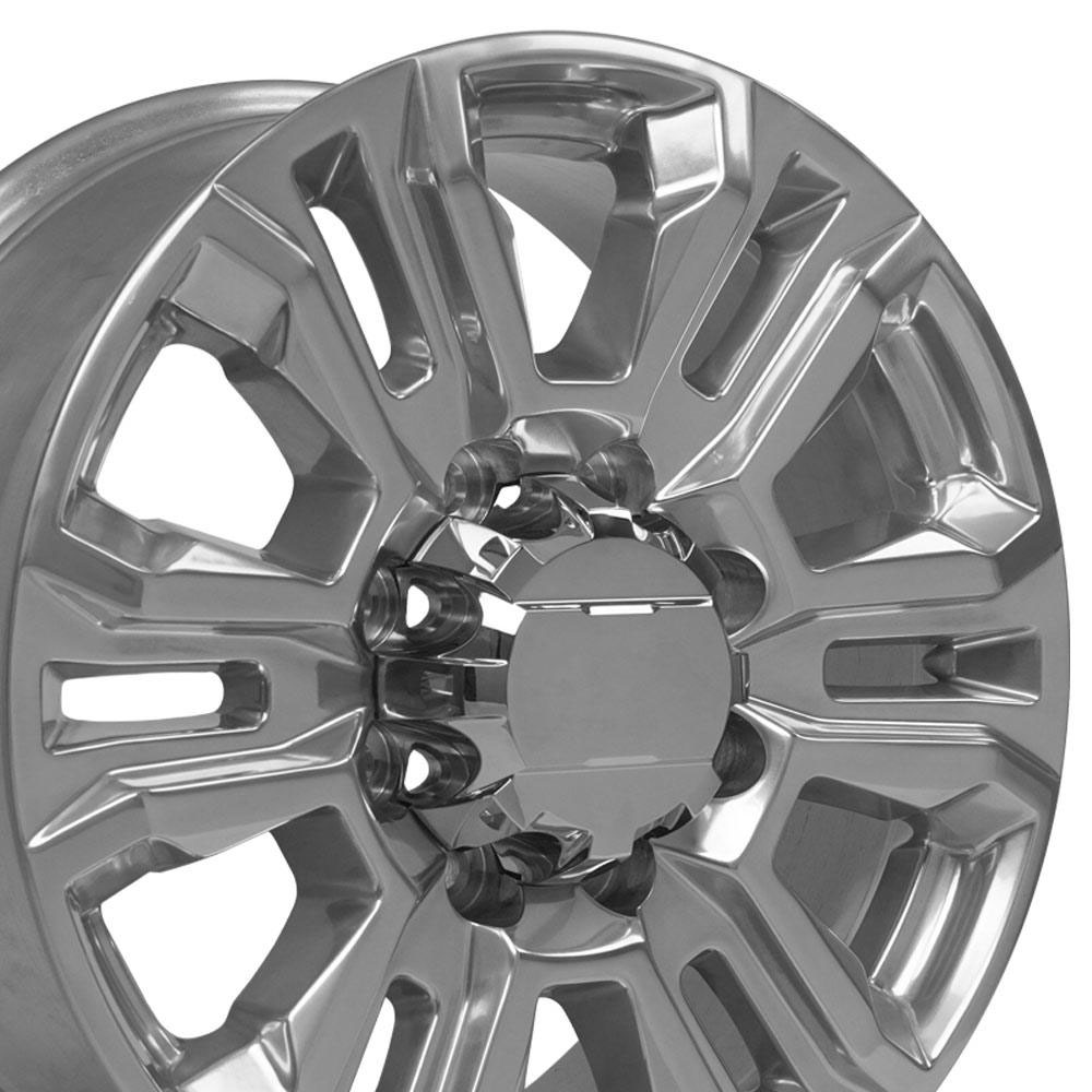 OE Wheels cv70b-20085-8180-47p | 20 Replica Wheel CV70B GMC Sierra 2500 3500 HD Denali Polished 20x8.5 GMC Sierra 3500 HD 2011-2022; 2022-2022