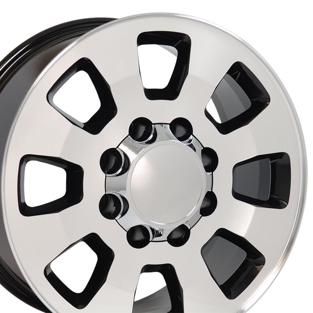 OE Wheels cv75a-18080-8650-12mb | 18 Replica Wheel CV75A GMC Sierra Rim 18x8 Machined Wheel Chevrolet Express 2500 1997-2018; 1997-2018