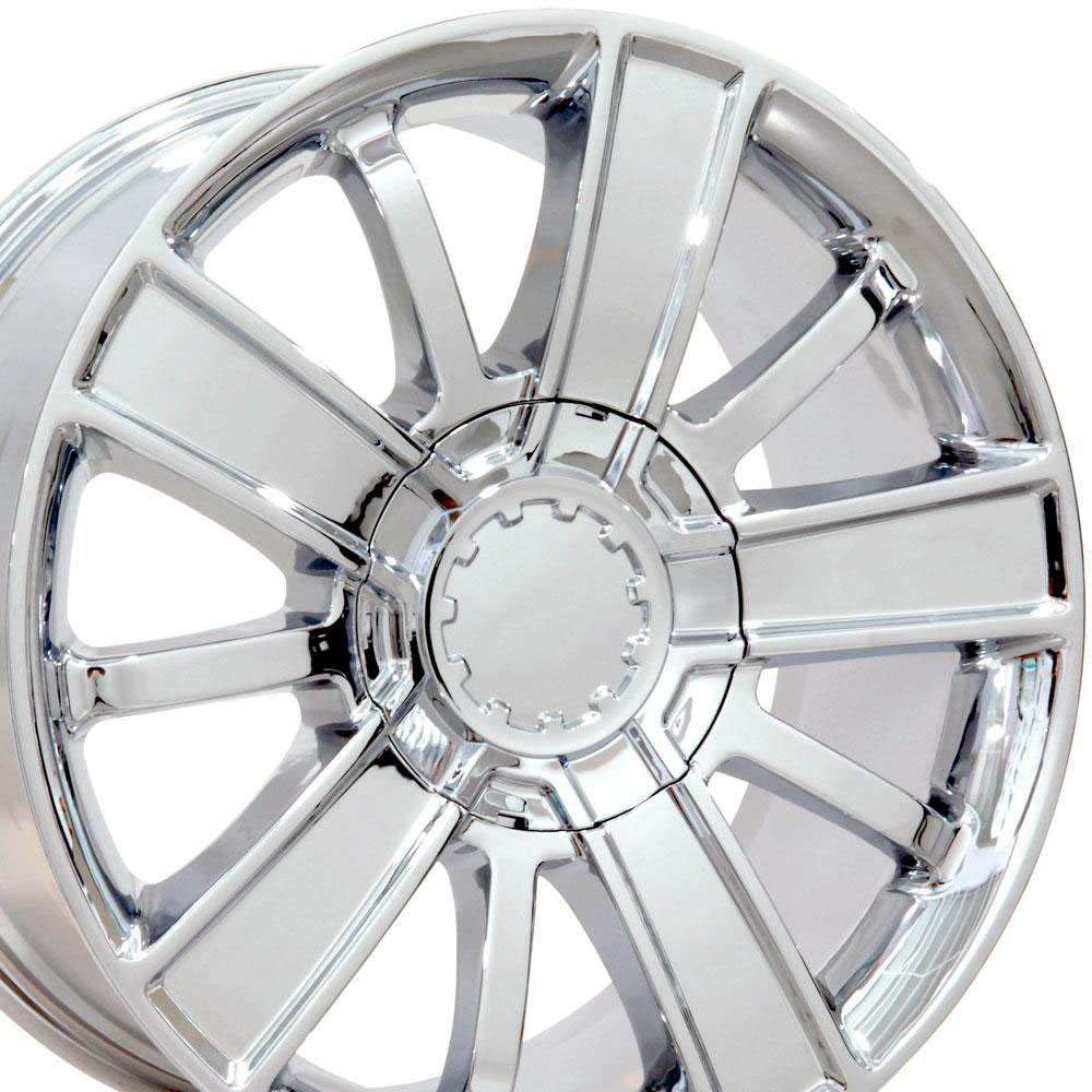 OE Wheels cv77-20090-6550-27c | 20 Replica Wheel CV77 20x9 Chrome Wheel Chevrolet Tahoe 1995-2022; 1995-2022