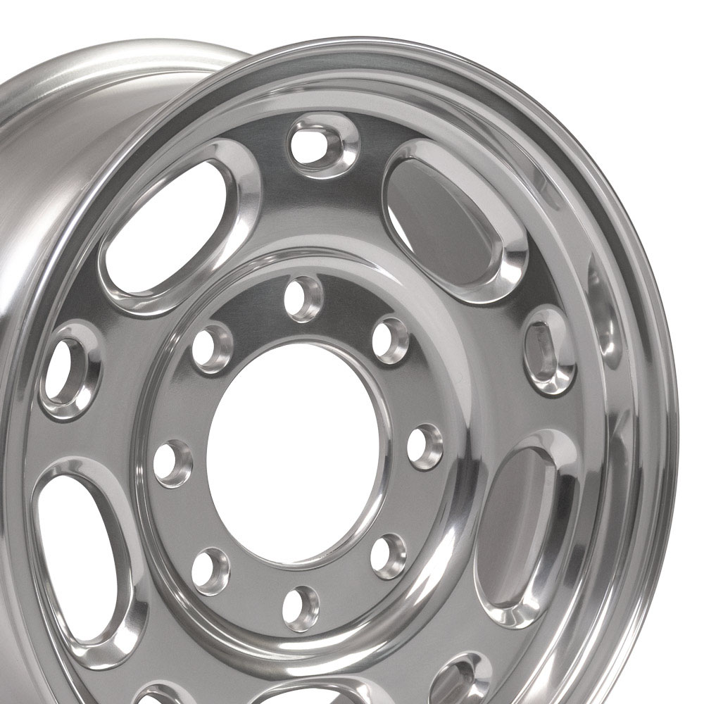 OE Wheels cv82-16065-8650-28p | 16 Replica Wheel CV82 Fits 8 Lug Suburban Rim 16x6.5 Polished Wheel Chevrolet C3500 1988-2000; 1988-2000