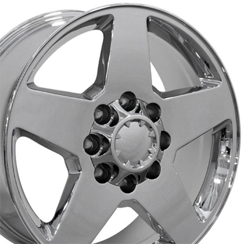 OE Wheels cv91b-20085-8180-44c | 20 Replica Wheel CV91B 8 Lug Fits Rim 20x8.5 Chrome Wheel GMC Sierra 2500 HD 2011-2022; 2011-2022