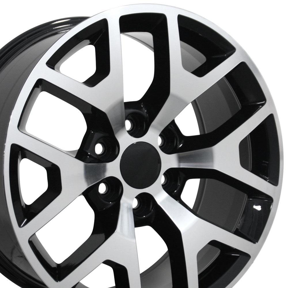 OE Wheels cv92-22090-6550-31mb | 22 Replica Wheel CV92 GMC Sierra Rim 22x9 Machined Wheel Chevrolet Tahoe 1995-2020; 1995-2020