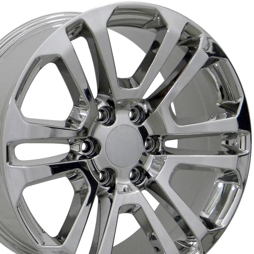 OE Wheels cv99-20090-6550-31c | 20 Replica Wheel CV99 GMC Sierra Rim 20x9 Chrome Wheel GMC Yukon 1992-2022; 1992-2022