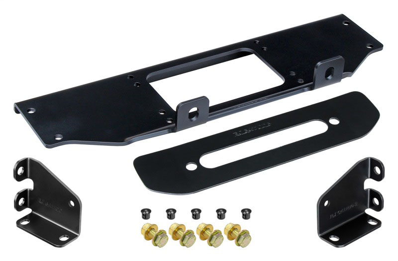 Rockjock rj-641100-101 | RockJock JL/JT Winch Plate Kit Steel Bumper; 2018-2024