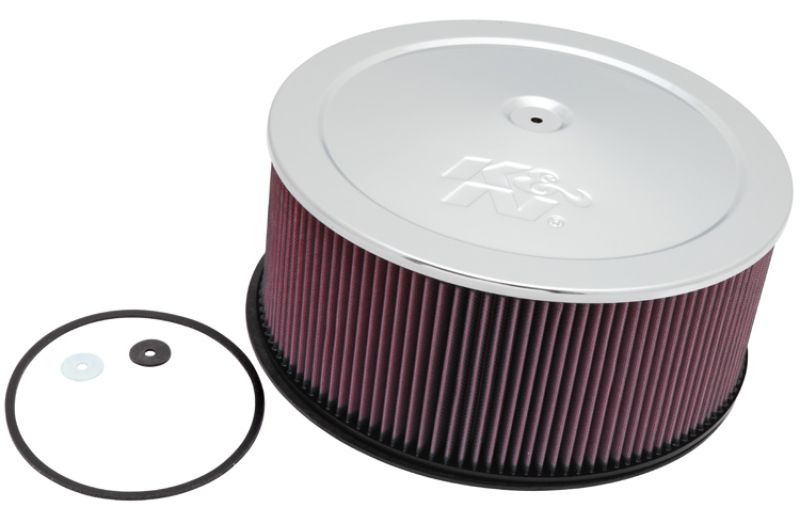 K&N Engineering 601255 | K&N Universal Custom Air Filter - Round 7.3125in Flange / 14in OD / 7.5in Height