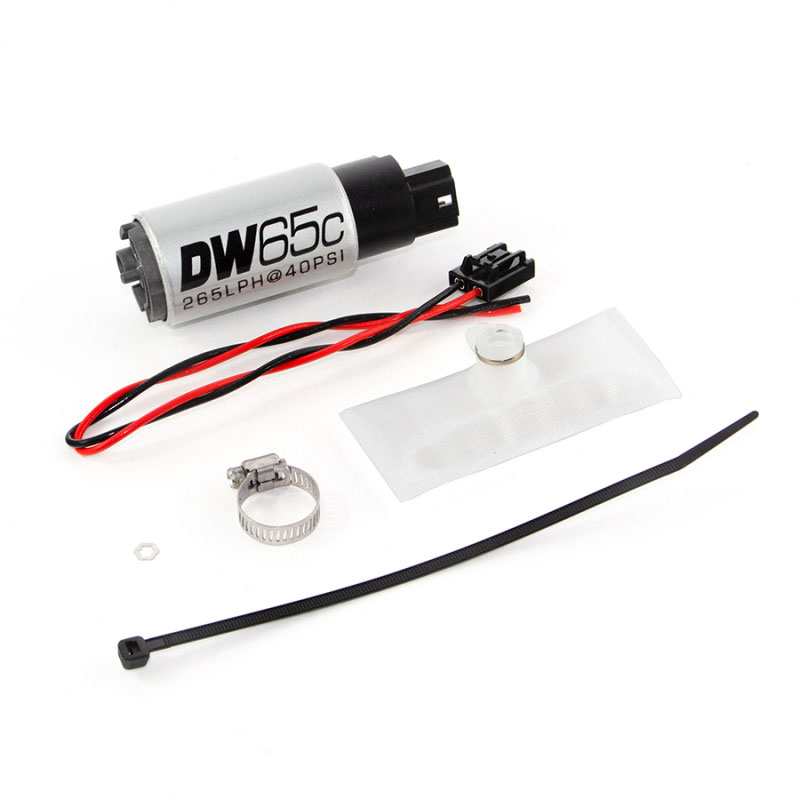 DeatschWerks 9-651-1030 | 88-91 BMW 325i DW65C 265lph Compact Fuel Pump w/ Install Kit (w/o Mounting Clips); 1988-1991