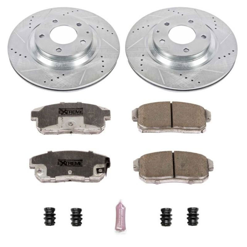 PowerStop k3146-26 | Power Stop 04-11 Mazda RX-8 Rear Z26 Street Warrior Brake Kit; 2004-2011