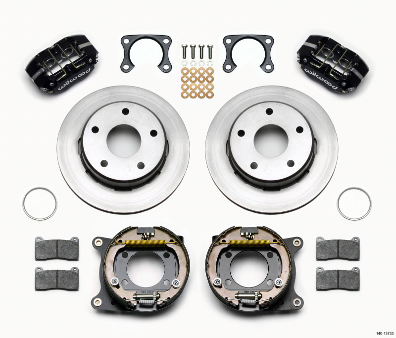 Wilwood 140-13733 | Dynapro Lug Mount P/S Park Brake Kit Big Ford 2.00in Off Bronco 5 x 5.50; 1965-1977