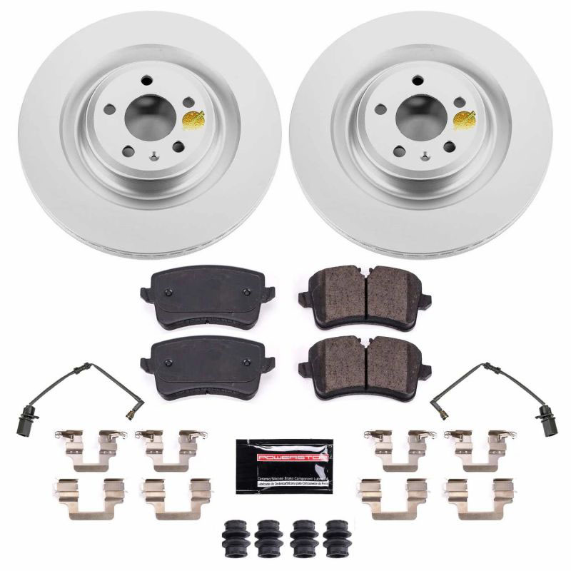 PowerStop crk8486 | Power Stop 2018 Audi S8 Rear Z23 Evolution Sport Coated Brake Kit; 2018-2018