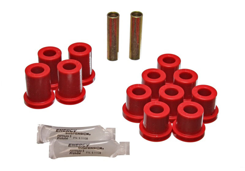 Energy Suspension 3.2119r | 56-57 Chevy Bel Air Rear Leaf Spring Bushing Set; 1956-1957