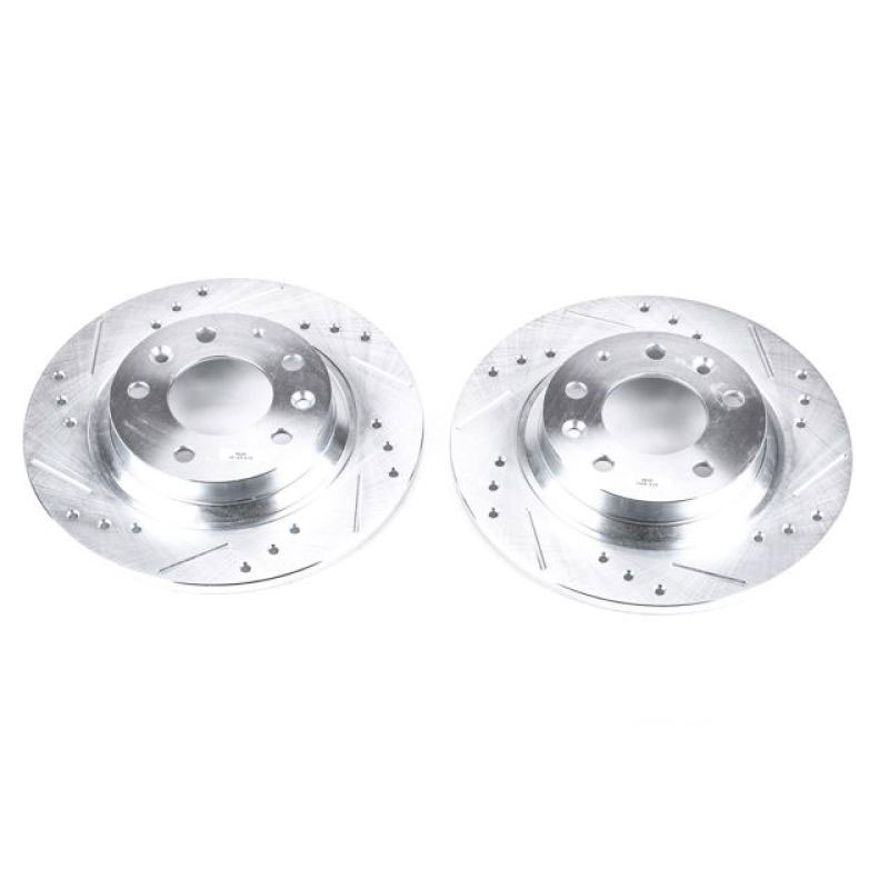 PowerStop jbr999xpr | Power Stop 06-12 Ford Fusion Rear Evolution Drilled & Slotted Rotors - Pair; 2006-2012