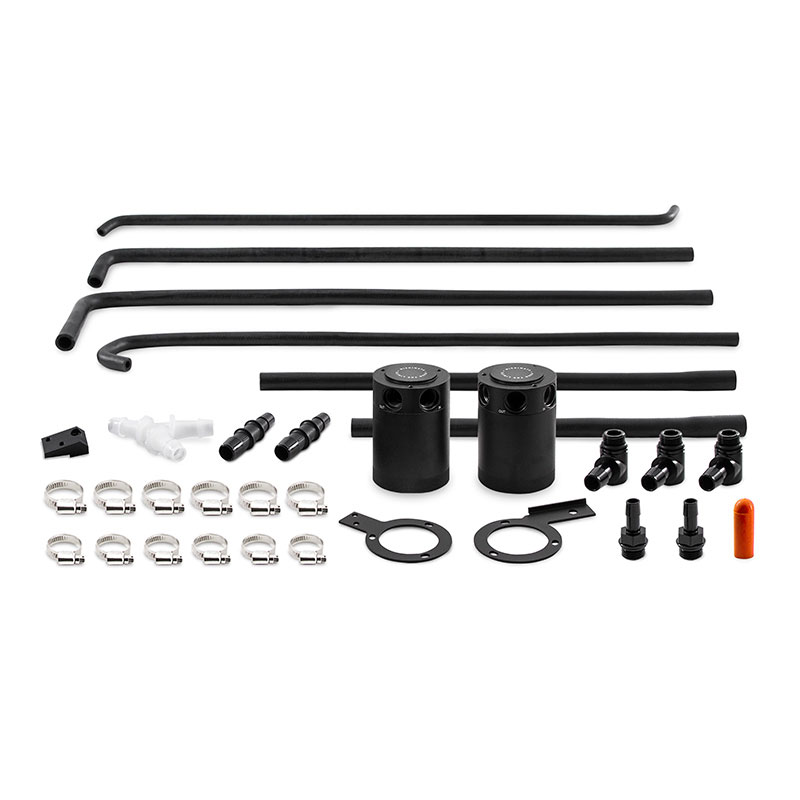 Mishimoto mmbcc-wrx-08sbe | 08-14 Subaru WRX Baffled Oil Catch Can Kit - Black; 2008-2014