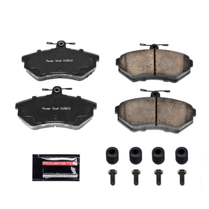 PowerStop z23-696 | Power Stop 95-02 Volkswagen Cabrio Front Z23 Evolution Sport Brake Pads w/Hardware; 1995-2002