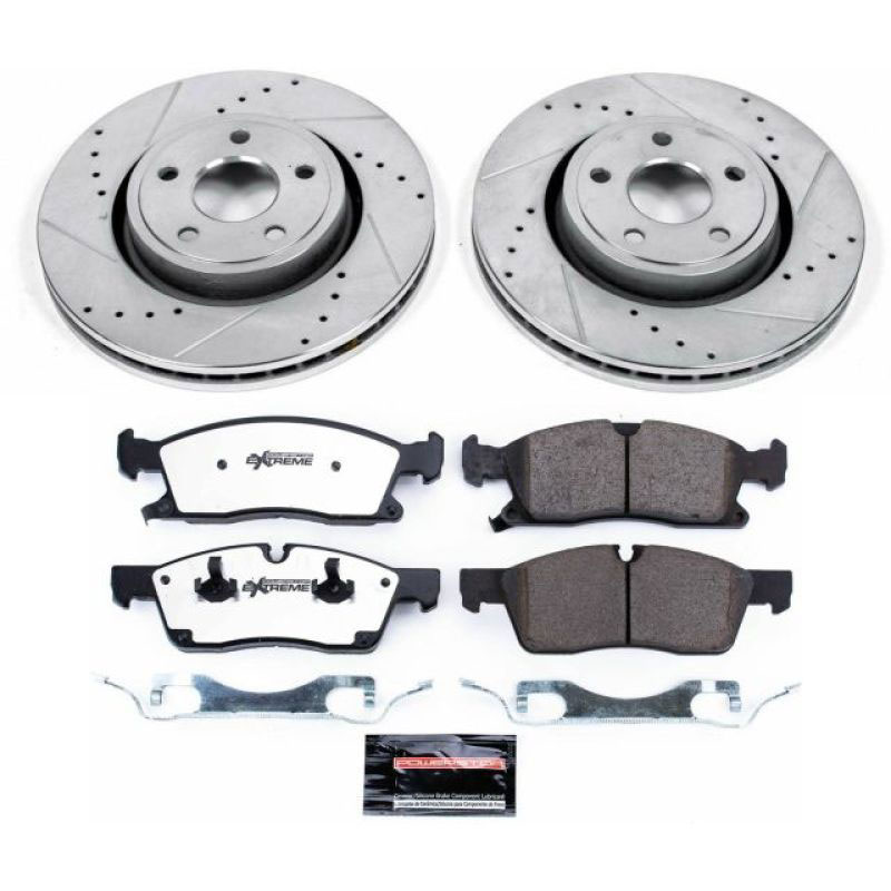 PowerStop k5954-36 | Power Stop 11-19 Dodge Durango Front Z36 Truck & Tow Brake Kit; 2011-2019