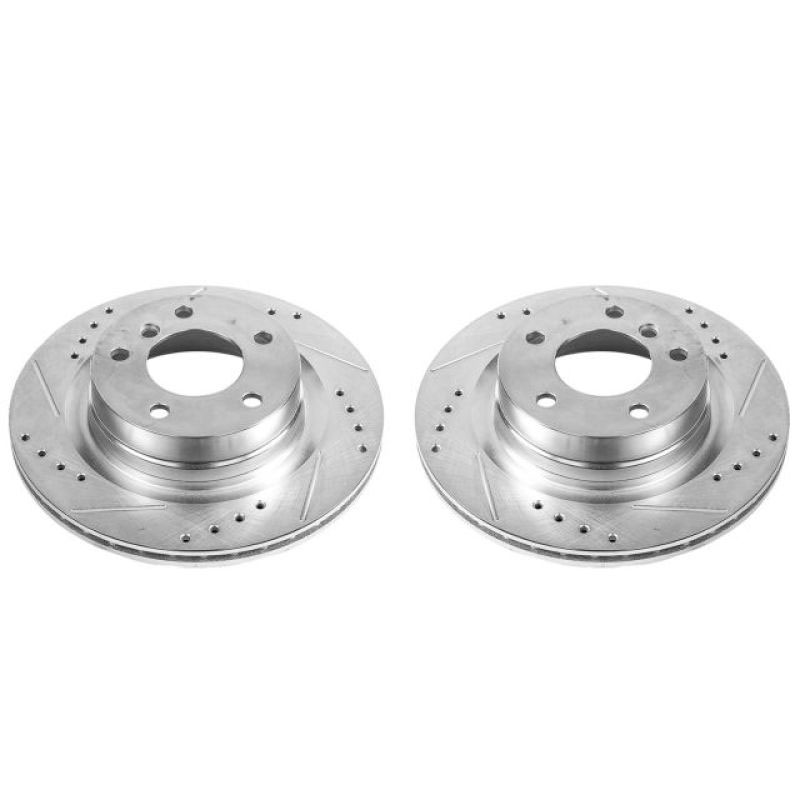 PowerStop ebr1403xpr | Power Stop 14-16 BMW 228i Rear Evolution Drilled & Slotted Rotors - Pair; 2014-2016