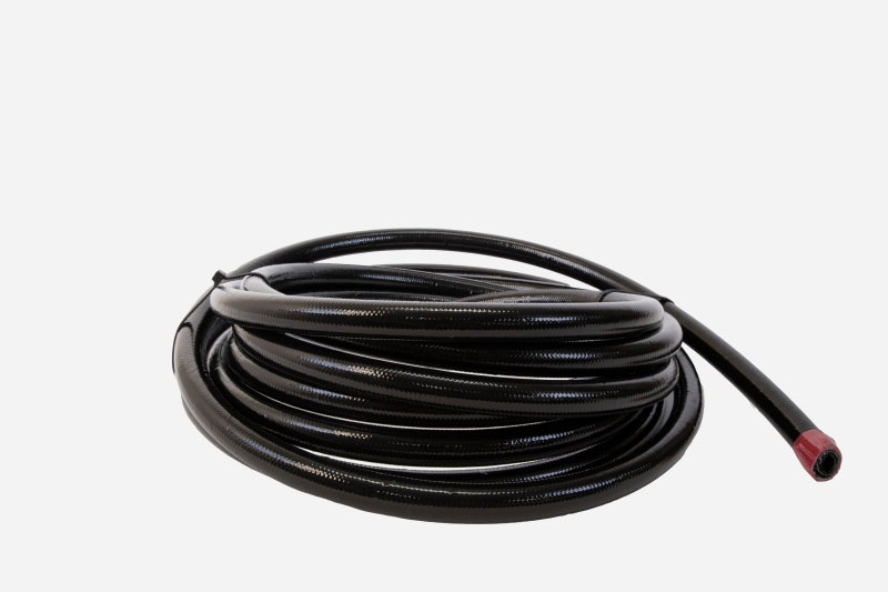 Aeromotive 15329 | PTFE SS Braided Fuel Hose - Black Jacketed - AN-10 x 12ft