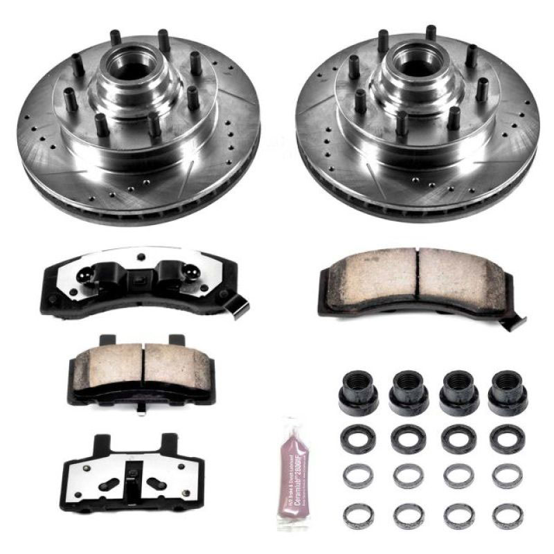 PowerStop k2947-36 | Power Stop 94-99 Chevrolet C1500 Suburban Front Z36 Truck & Tow Brake Kit; 1994-1999